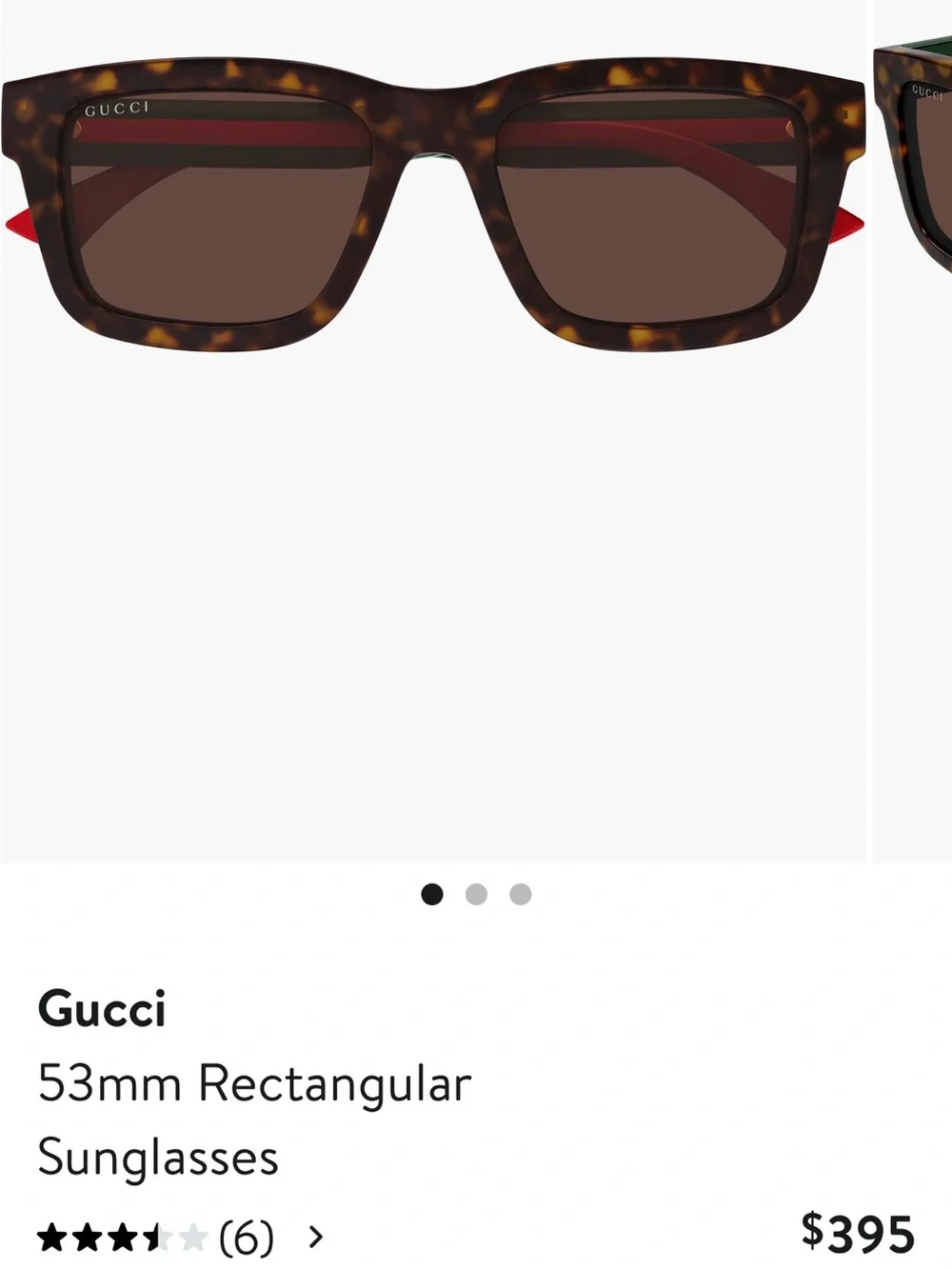 NWT - Gucci Men's Burgundy and Black Sunglasses with Burgundy Case